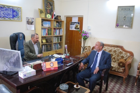 زيارة الدكتور حبيب حمزة الطرفي عضو مجلس النواب العراقي الجديد لجامعة أهل البيت عليهم السلام.