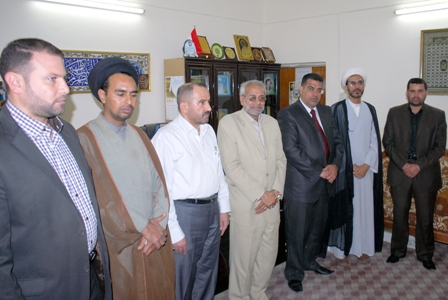 وفد مكتب آية الله اليعقوبي يزور جامعة أهل البيت عليهم السلام