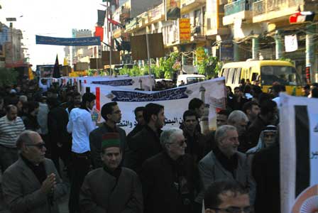 موكب عزاء الجامعات في كربلاء المقدسة