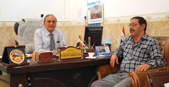 لقاء رئيس اتحاد الأدباء والكتاب العراقيين مع رئيس جامعة أهل البيت عليهم السلام