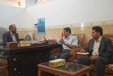 زيارة وفد من اتحاد الادباء والكتاب العراقيين في كربلاء المقدسة للجامعة