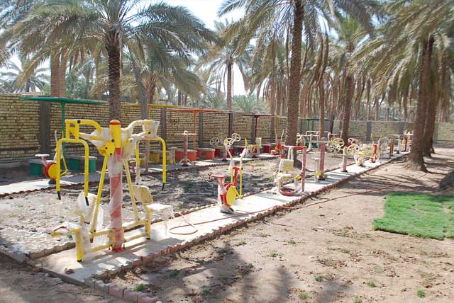 استحداث ساحة للأجهزة الرياضية في جامعة أهل البيت عليهم السلام