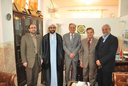 زيارة رئيس المركزالاعلامي الاسلامي في جنوب كاليفورنيا لقسم الصحافة