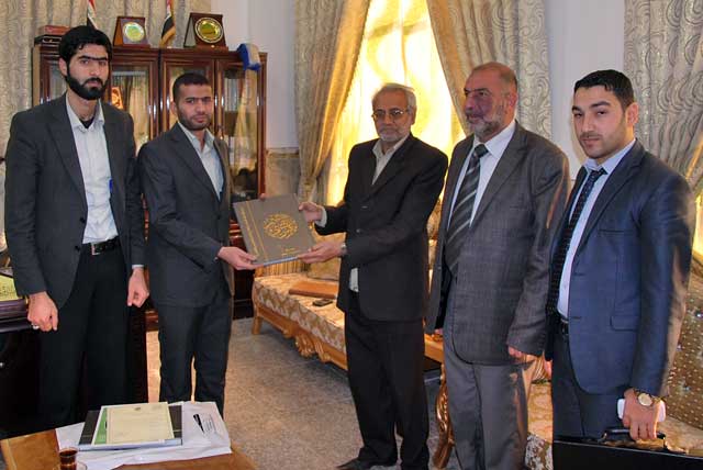 وفد من العتبة العباسية المقدسة في استضافة جامعة أهل البيت عليهم السلام