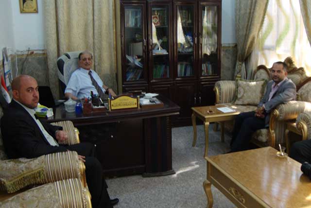 رئيس الجامعة يستقبل وفد العتبة العباسية المقدسة