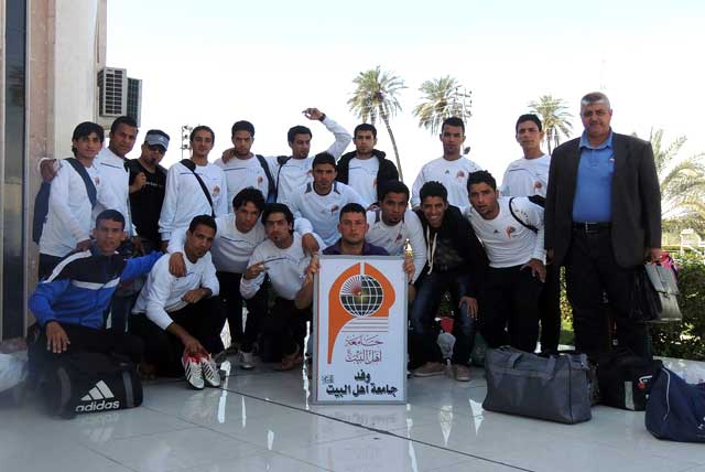 وصول منتخب جامعة أهل البيت عليهم السلام لكرة القدم إلى محافظة ميسان للمشاركة في بطولة الجامعات العراقية للمنطقة الجنوبية