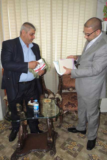 زيارة وفد الجامعة الرياضي إلى مبنى محافظة ميسان