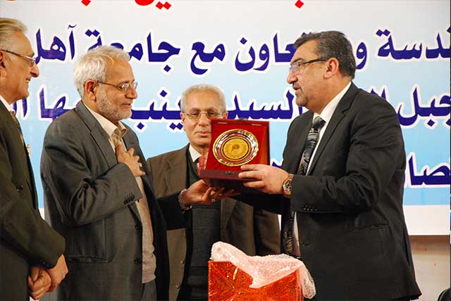 الأستاذ خليل الطيار عضو مجلس الأمناء لهيئة الاتصالات في ضيافة جامعة أهل البيت عليهم السلام