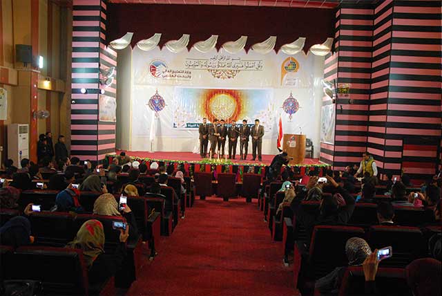 بحضور طلبتها الجدد احتفلت جامعة أهل البيت عليهم السلام بالمولد النبوي الشريف 