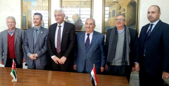 السيد مساعد رئيس جامعة اهل البيت أ.د. لبنان هاتف يلتقي رئيس جامعة عمان العربية في الاردن 