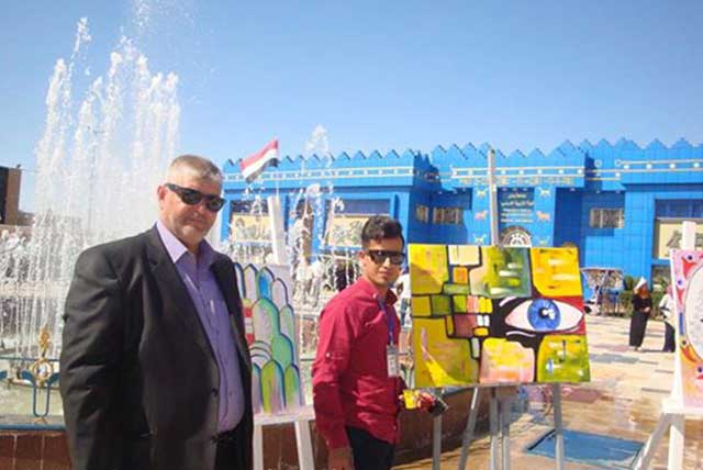 مشاركة جامعة أهل البيت عليهم السلام في المهرجان الجامعي الأول للفنون التشكيلية