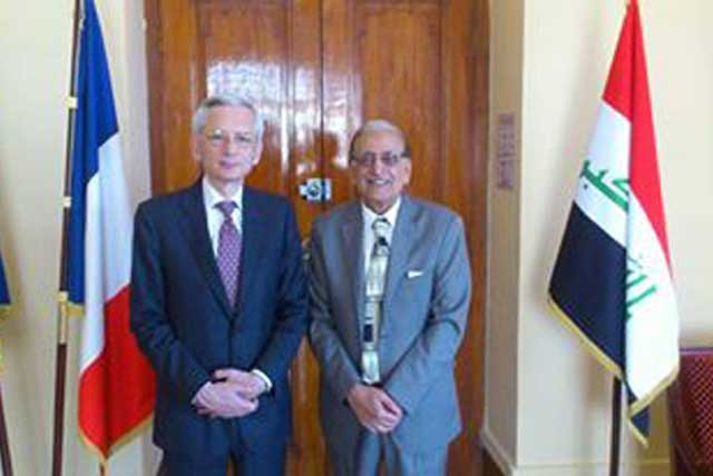 استقبل السفير الفرنسي رئيس جامعة اهل البيت
