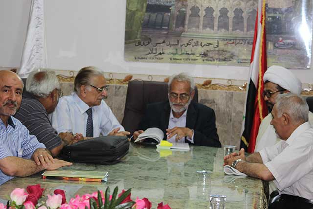 الدكتور محمود الخزاعي الاستاذ المحاضر في جامعة ميشيغان في ضيافة جامعة أهل البيت