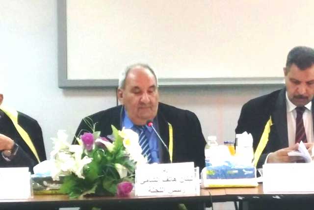 الاستاذ الدكتور لبنان الشامي، مساعد رئيس الجامعة يترأس لجنة مناقشة اطروحة دكتوراة في جامعة النهرين