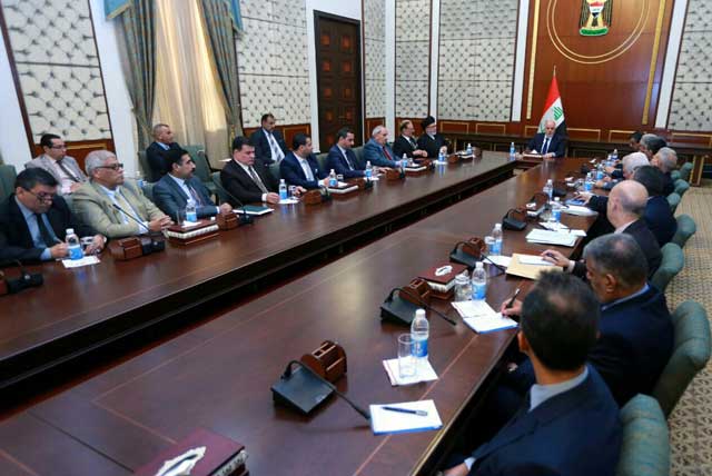 رئيس الوزراء الدكتور العبادي يلتقي رؤساء الجامعات وعمداء الكليات الأهلية