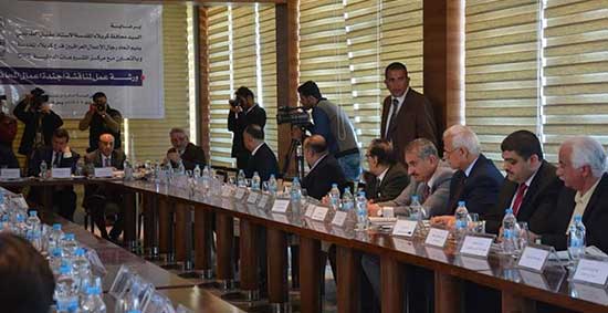 حضور السيد رئيس جامعة أهل البيت في ورشة عمل اتحاد رجال الأعمال في كربلاء