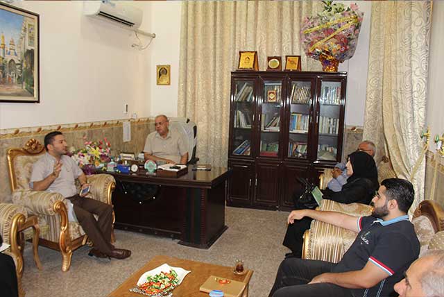 زيارة لجنة كلية الصيدلة لجامعة اهل البيت عليهم السلام 