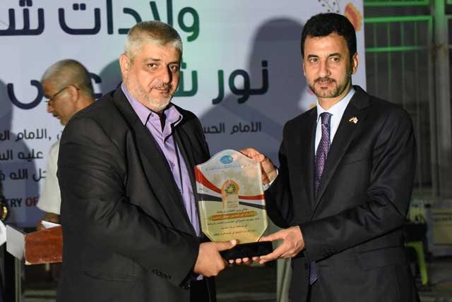 وفد جامعة أهل البيت عليهم السلام يشارك احتفالية افتتاح ملعب كربلاء الدولي