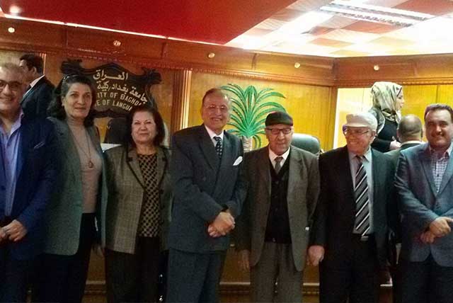 مشاركة الأستاذ الدكتور صادق الموسوي رئيس جامعة أهل البيت عليهم السلام في المؤتمر العلمي الذي أقامه بيت الحكمه في كلية اللغات