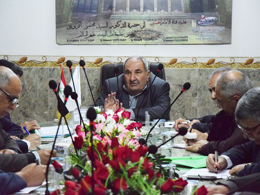 السيد مساعد رئيس الجامعة ا.د.لبنان الشامي يلتقي مع القيادات العلمية والادارية في الجامعة