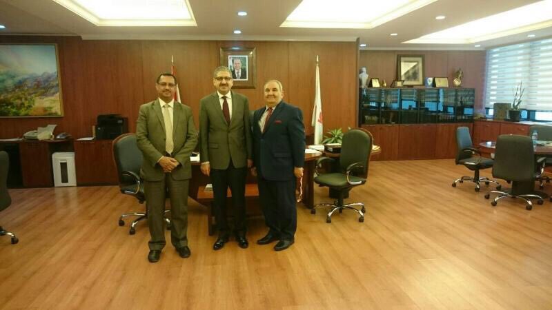 السيد مساعد رئيس جامعة اهل البيت عليهم السلام في بيروت يلتقي بالسيد رئيس الجامعة اللبنانية و السيد رئيس الجامعة الاسلامية 