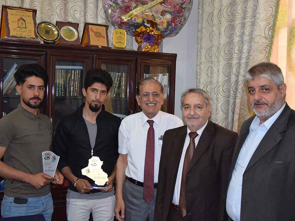 تكريم طلبة قسم الصحافة في مهرجان العراق