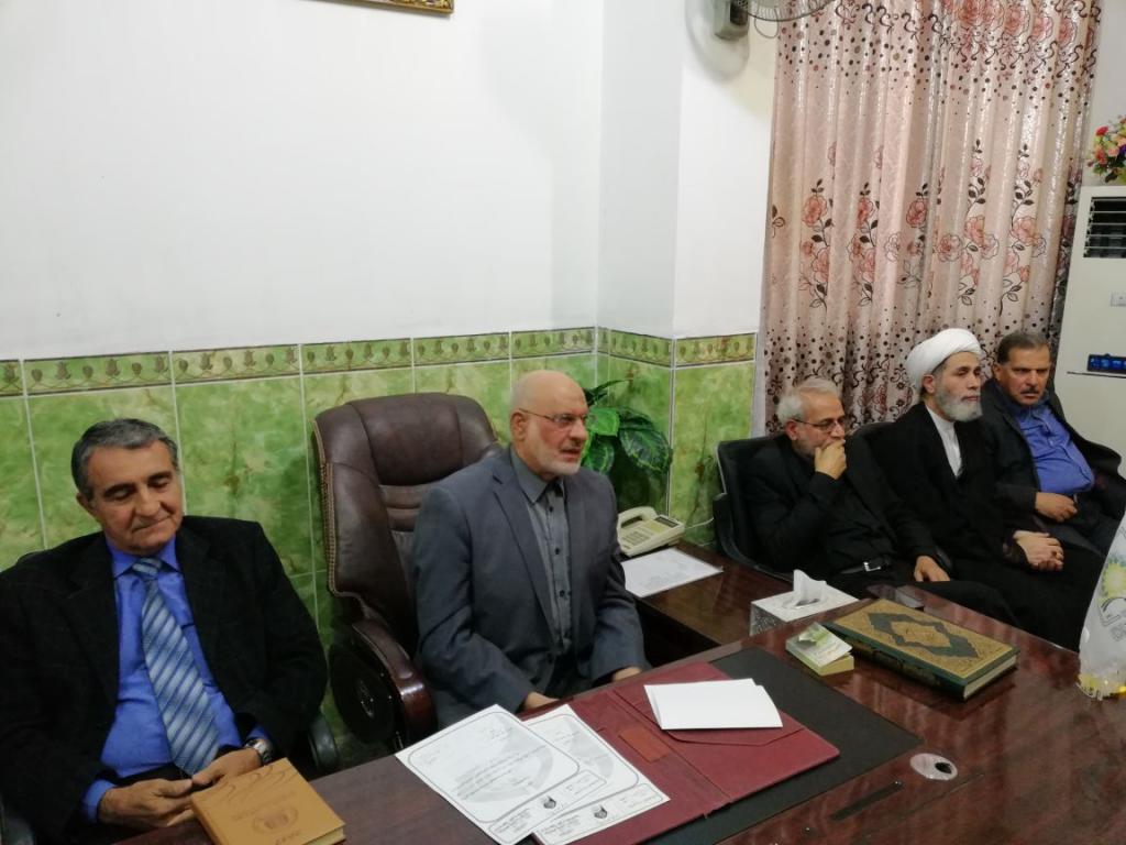 اجتماع اساتذة كلية العلوم الاسلامية بالعميد الجديد 