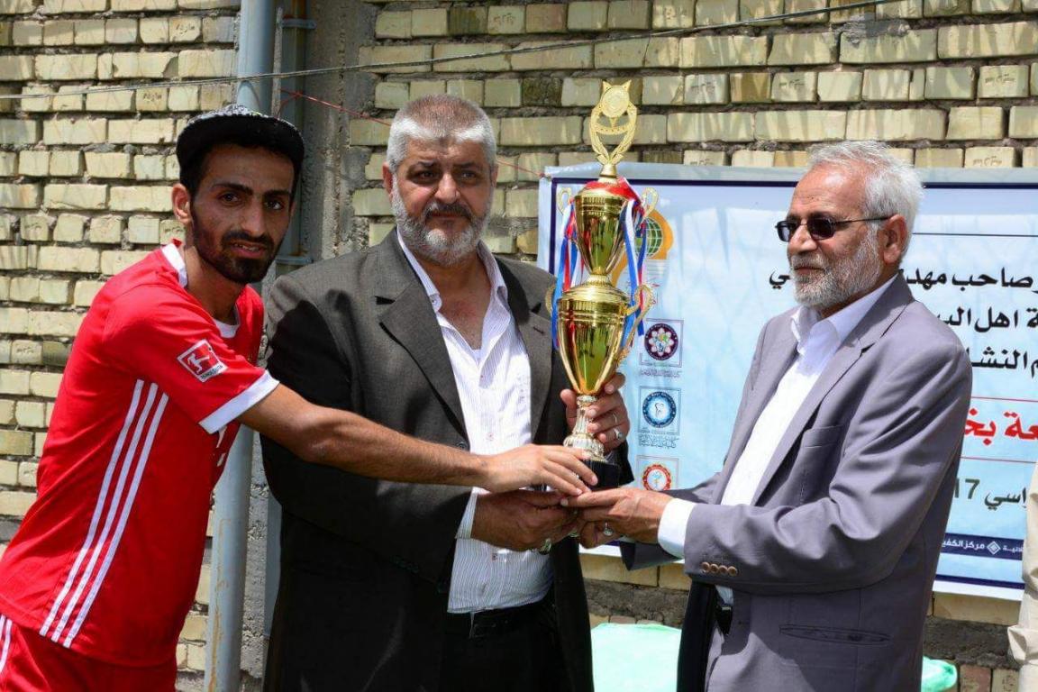 المباراة النهائية لخماسي كرة القدم في بطولة الجامعة ضمن فعاليات الاسبوع العلمي الثقافي الرابع عشر 