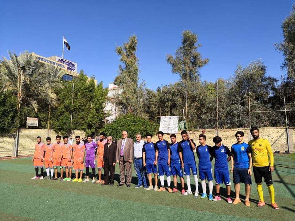 مباراة ودية بين جامعة اهل البيت عليهم السلام و المعهد التقني بمناسبة يوم النصر 