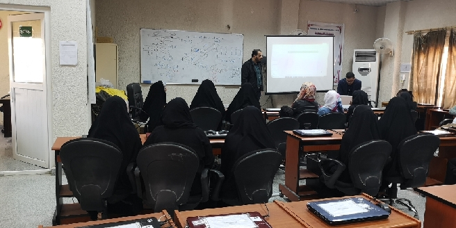 زيارة علمية لطلبة قسم علوم قرآن الى مختبر الحاسبات لكلية الهندسة في جامعة كربلاء 