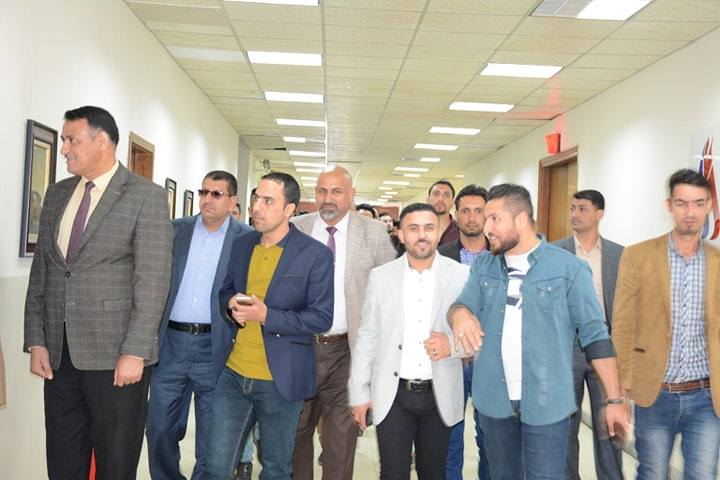 في اطار تعزيز  التدريب العملي:طلبة قسم الصحافة في رحاب شبكة الإعلام العراقي 