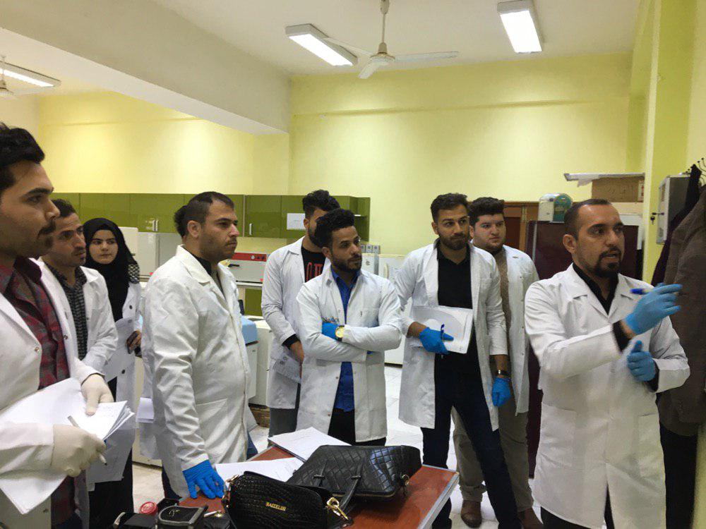 كلية التقنيات الطبية والصحية تقيم سفرة علمية الى جامعة كربلاء /كلية العلوم