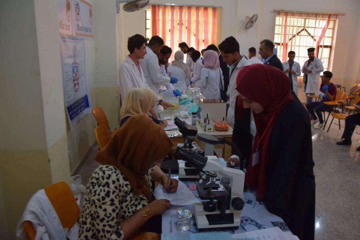 كلية التقنيات المختبرات الطبية تشارك في فعاليات افتتاح الاسبوع العلمي و الثقافي الخامس عشر في جامعة أهل البيت عليهم السلام