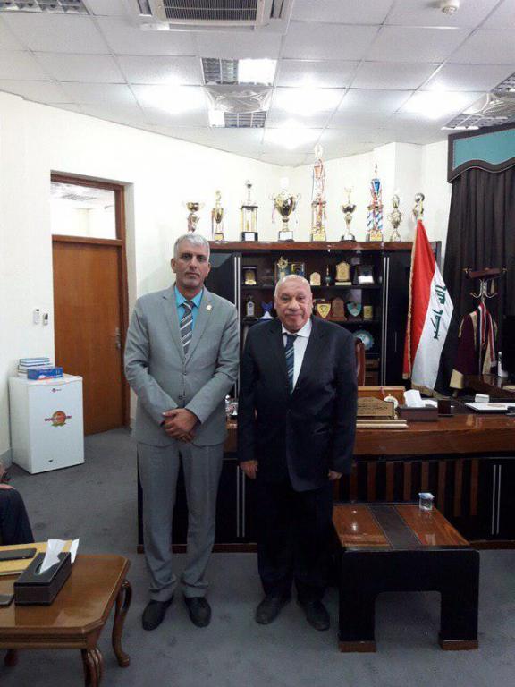 زيارة عميد كلية طب الاسنان لرئاسة جامعة كربلاء 