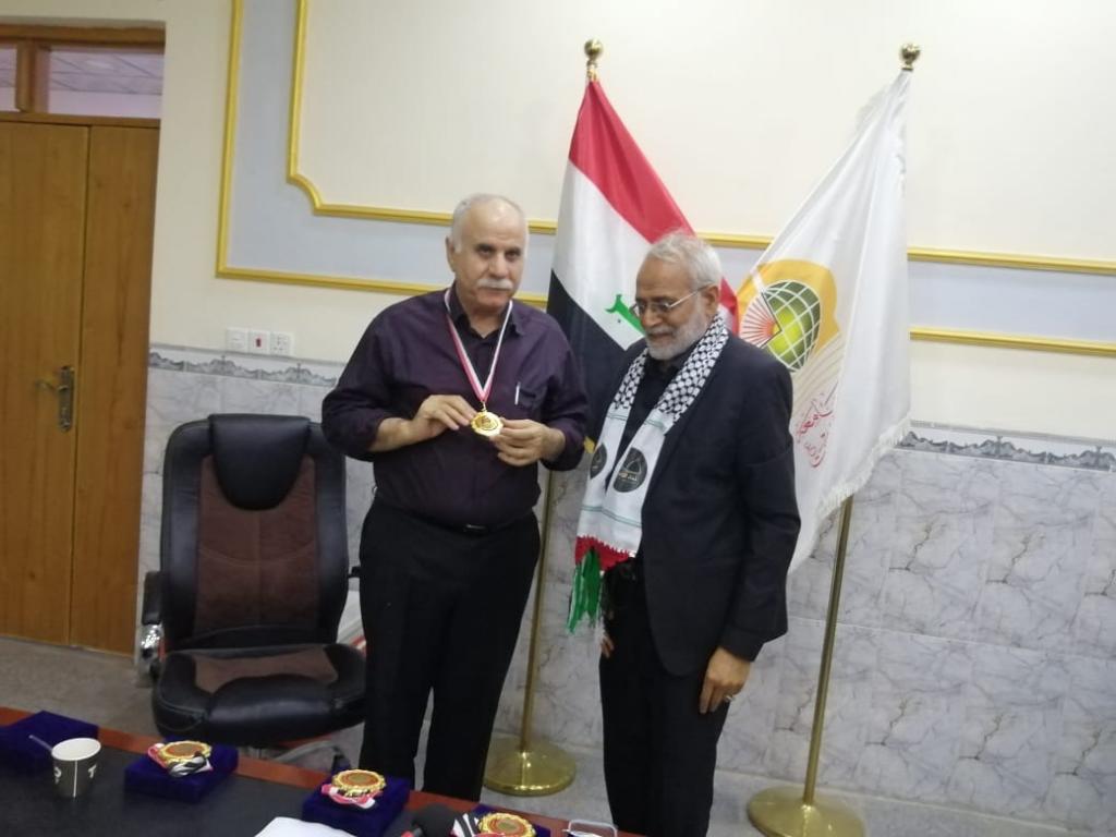 سفير فلسطين في ضيافة جامعة اهل البيت عليهم السلام