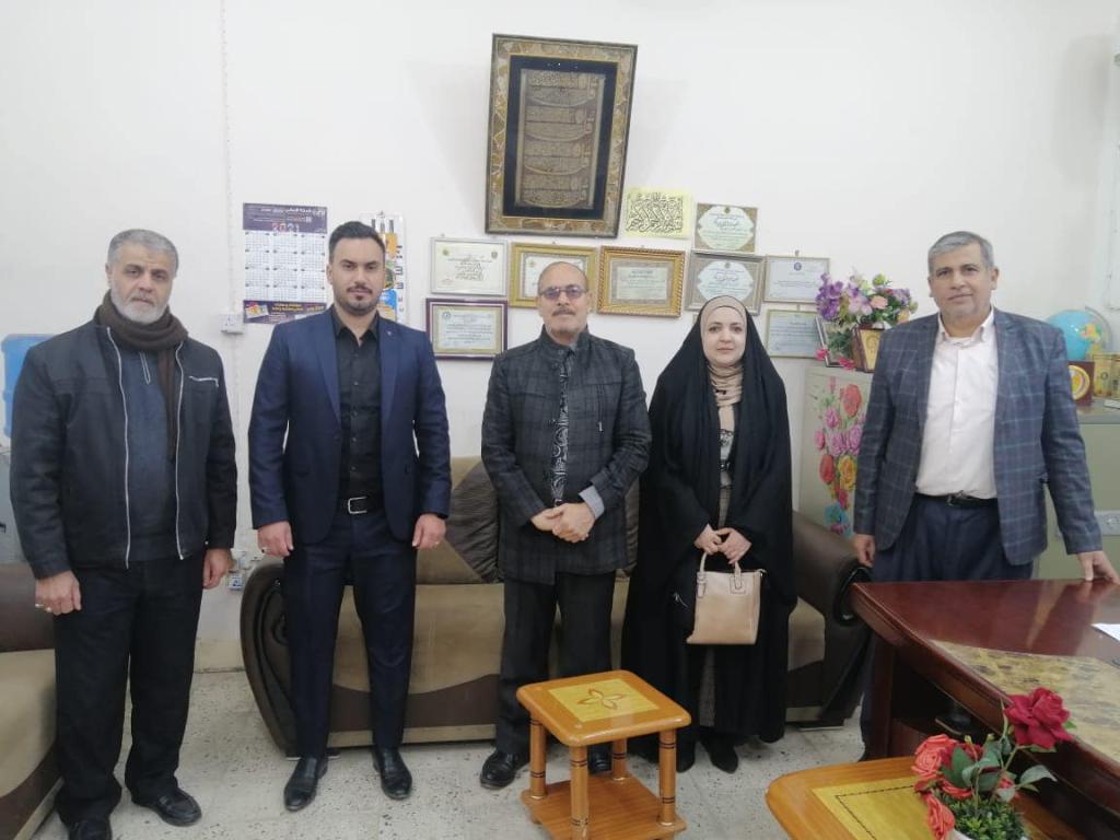 زيارة وفد قسم السياحة الدينية إلى اعدادية الحسين التجارية ومعهد السياحة في كربلاء المقدسة