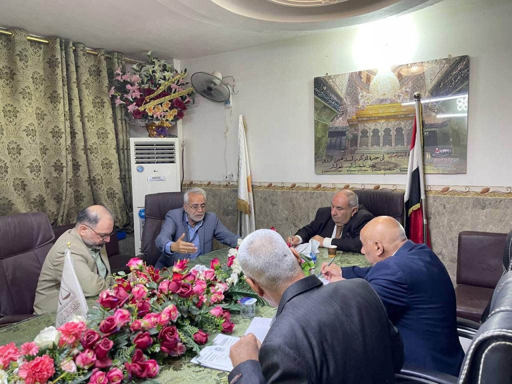 اجتماع مع عمداء الكليات الطبية في جامعة اهل البيت (ع)