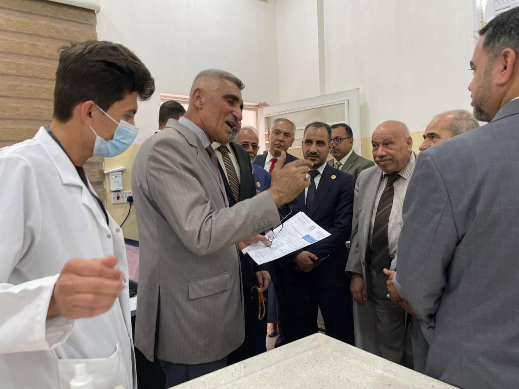 جانب مصور من مختبر كلية التقنيات الطبية و الصحية ضمن فعاليات الاسبوع العلمي و الثقافي في جامعة أهل البيت عليهم السلام