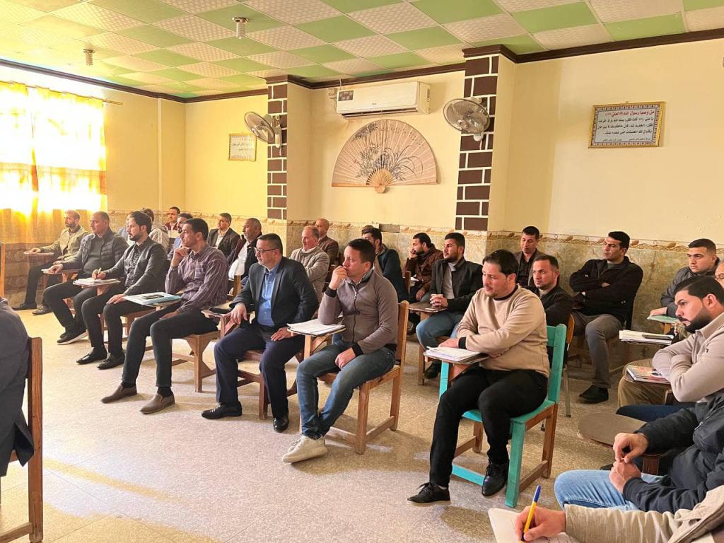 وه حواريه لطلبة كلية العلوم الاسلاميه تحت عنوان (ساعدوا أبنائكم على تجنب المخدرات )