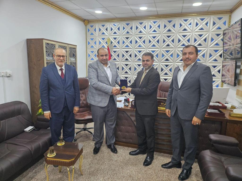 جامعة اهل البيت عليهم السلام تهنئ السيد علي الميالي بمناسبة تسنمه منصب مدير دائرة الضمان الاجتماعي