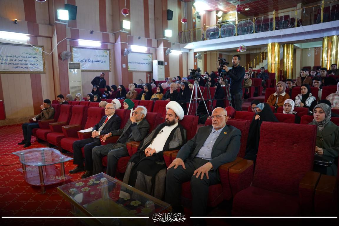 سماحة الشيخ عبد الرضا معاش في جامعة اهل البيت عليهم السلام